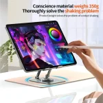 L8 2 in 1 360 Degree Rotating Foldable Desktop Phone Tablet Metal Cooling Holder - Image 7