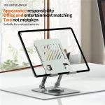 L8 2 in 1 360 Degree Rotating Foldable Desktop Phone Tablet Metal Cooling Holder - Image 10