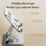 J58 Dual Rod Support Alloy Steel Foldable Rotating Tablet Holder, J58 - Image 7