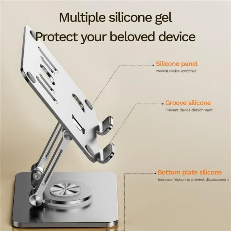 SYA0027877_B6.webp J58 Dual Rod Support Alloy Steel Foldable Rotating Tablet Holder, J58 - Image 7