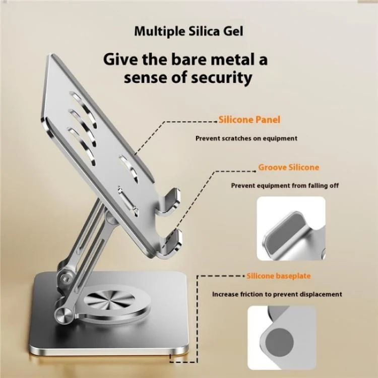 SYA0027879_B5.webp J59 360 Degree Rotating Height Adjustable Tablet Aluminum Alloy Desktop Holder, J59 - Image 6