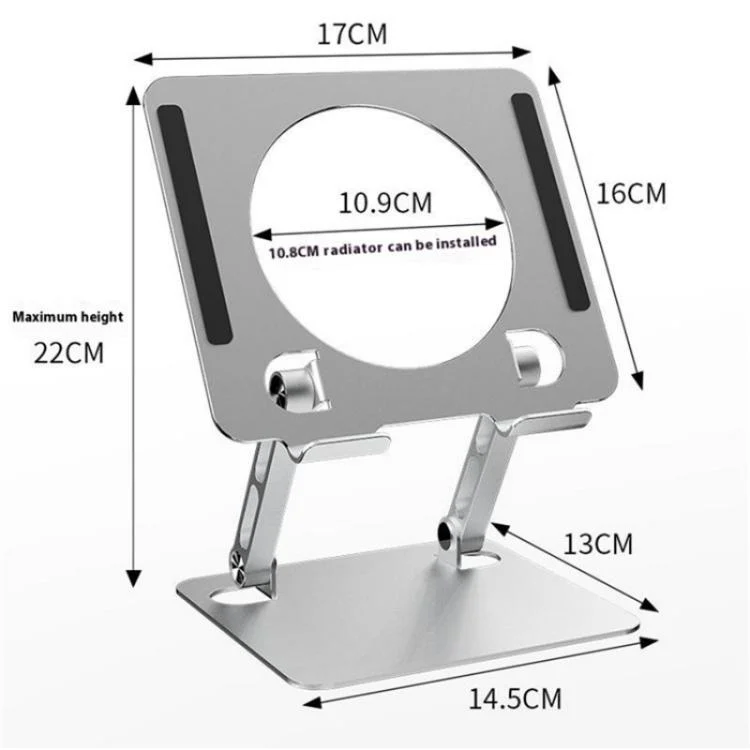 SYA0027880_B8.webp J23S Folding Height Adjustable Desktop Tablet Metal Cooling Holder, J23S - Image 9