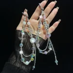 Heidi Pearl Woven Bow Mobile Phone Chain - Image 2