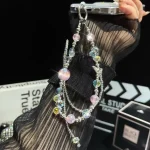 Heidi Pearl Woven Bow Mobile Phone Chain - Image 3