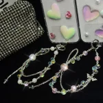 Heidi Pearl Woven Bow Mobile Phone Chain - Image 6