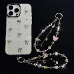 Butterfly Beaded Mobile Phone Chain - Image 3