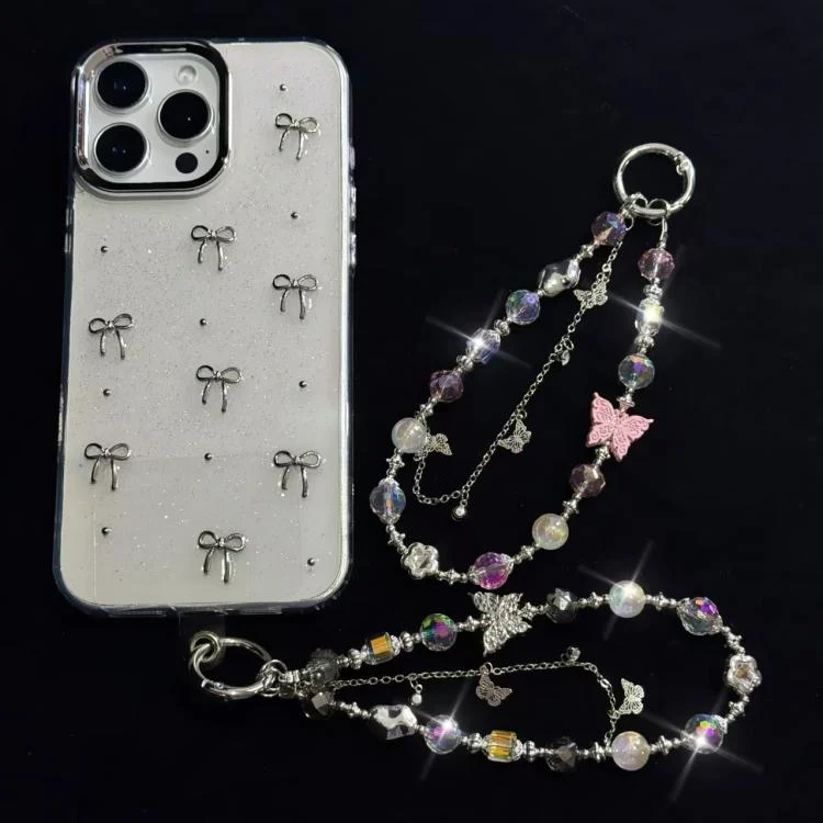 SYA0028126_B2.webp Butterfly Beaded Mobile Phone Chain - Image 3