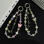 Butterfly Beaded Mobile Phone Chain - Image 4