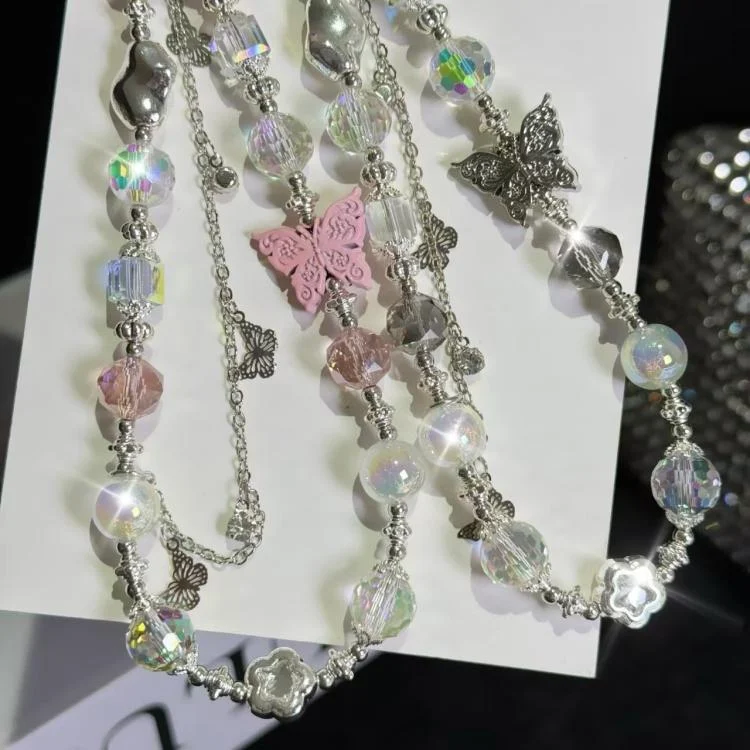 SYA0028126_B5.webp Butterfly Beaded Mobile Phone Chain - Image 6