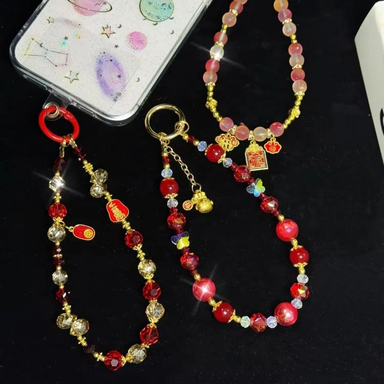 SYA0028127_B2.webp Lucky Cat Lucky Bag Blessing Blessing Word Mobile Phone Chain - Image 3