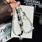 Cat Sun Star Pearl Mobile Phone Chain, Sun and stars, kitty - Image 6