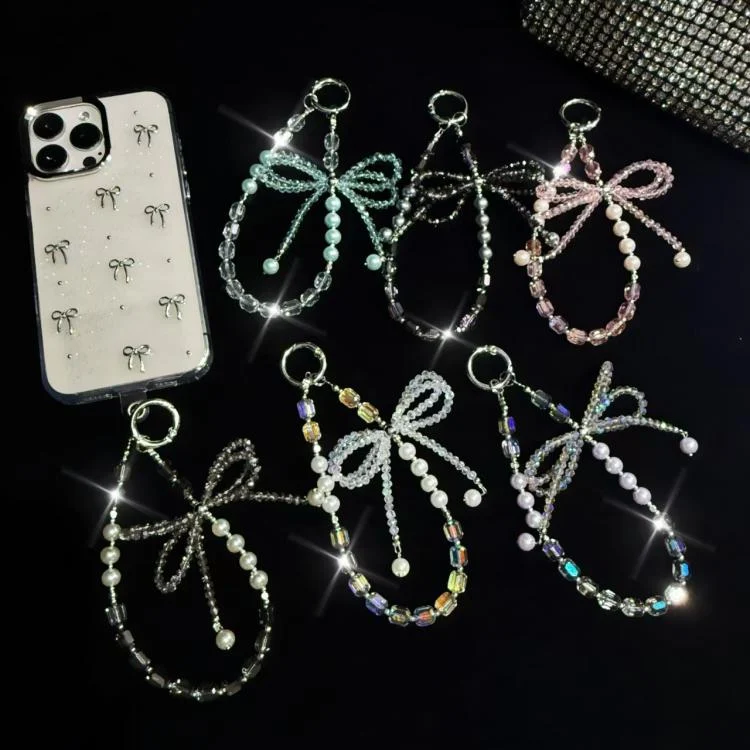 SYA0028136_B3.webp Diamond Crystal Bow Crystal Pearl Phone Chain - Image 4