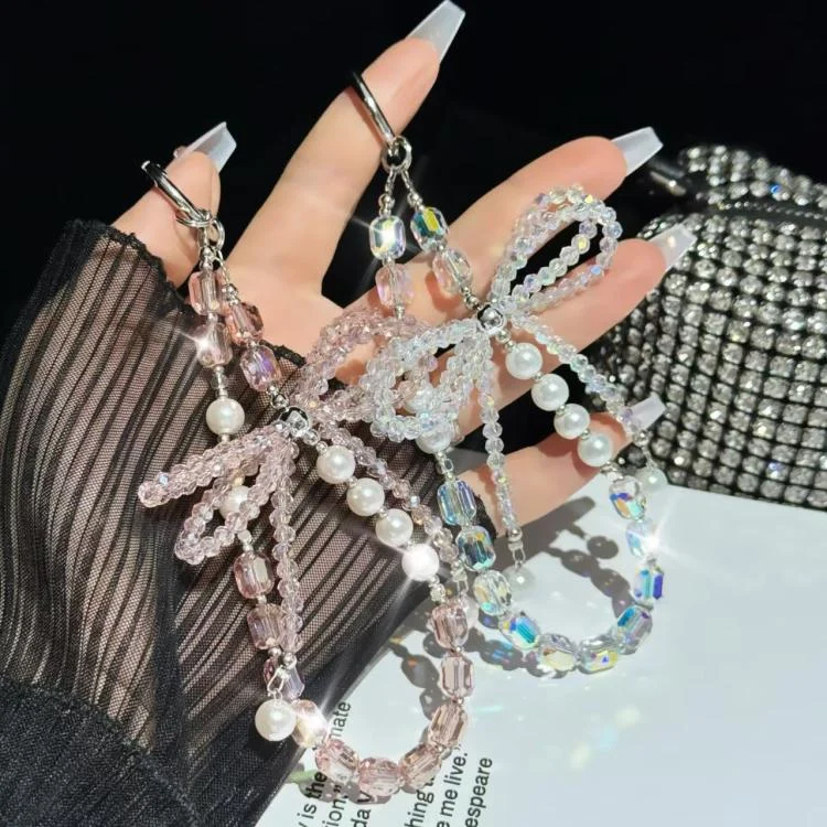 SYA0028136_B5.webp Diamond Crystal Bow Crystal Pearl Phone Chain - Image 6