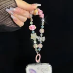 Cartoon Crystal Star Bow Phone Chain - Image 6