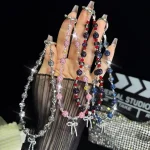 Colored Clay Bow Fashion Phone Chain - Image 2