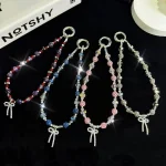 Colored Clay Bow Fashion Phone Chain - Image 3