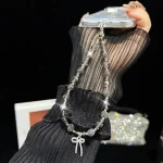 Colored Clay Bow Fashion Phone Chain - Image 6