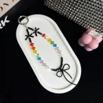 Love Bow Crystal Beads Mobile Phone Chain - Image 6