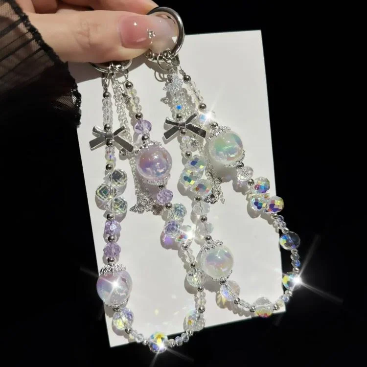 SYA0028176_B2.webp Heidi Bead Bow Waterdrop Crystal Phone Chain - Image 3