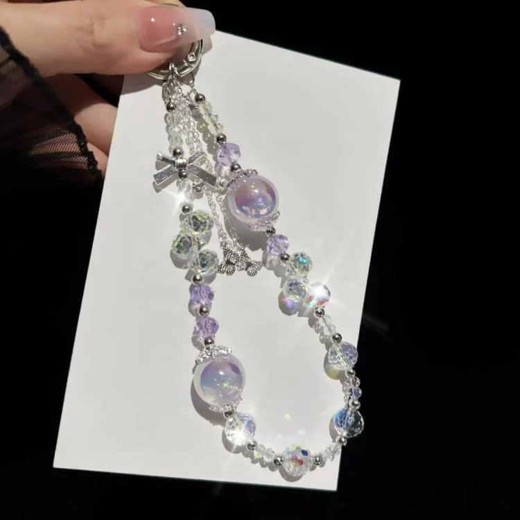 SYA0028176_B3.webp Heidi Bead Bow Waterdrop Crystal Phone Chain - Image 4