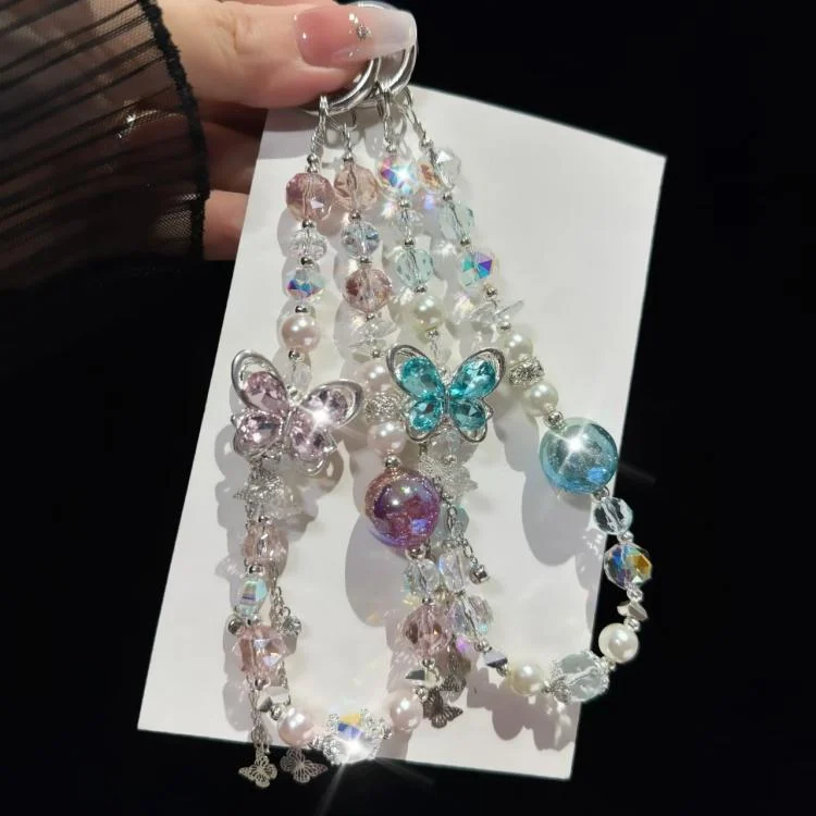 SYA0028225_B3.webp Alloy Rhinestone Butterfly Phone Chain - Image 4