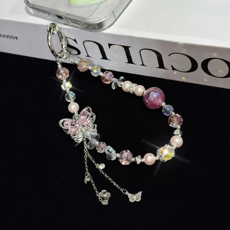 SYA0028225_B6.webp Alloy Rhinestone Butterfly Phone Chain - Image 7
