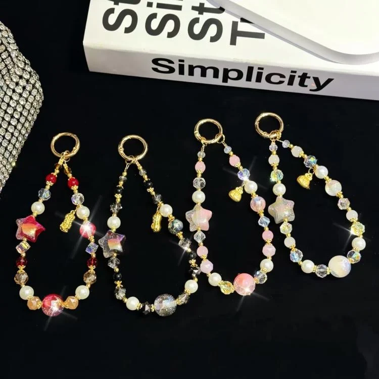 SYA0028227_B2.webp Starry Sky Beads Pentagram Mobile Phone Chain - Image 3