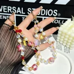 Starry Sky Beads Pentagram Mobile Phone Chain - Image 5