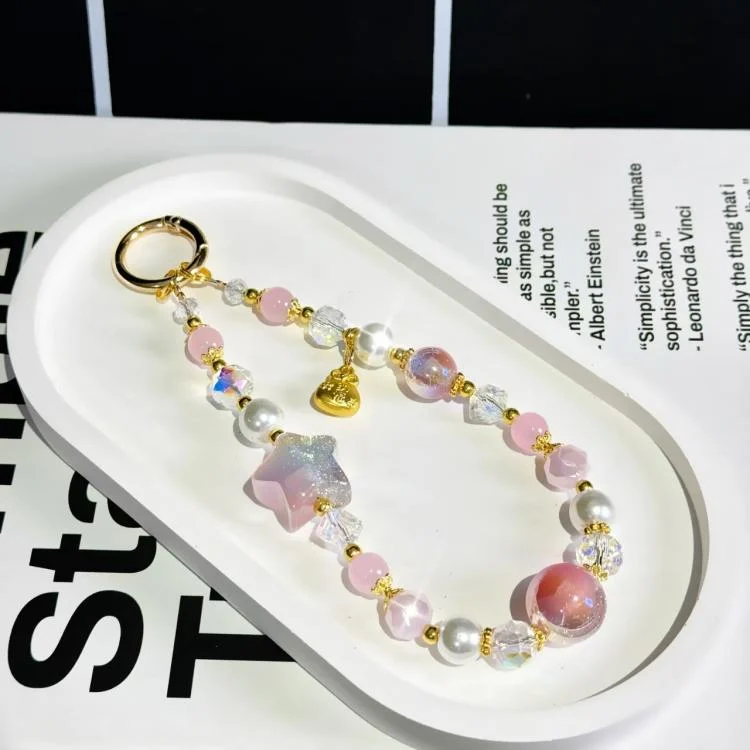 SYA0028227_B5.webp Starry Sky Beads Pentagram Mobile Phone Chain - Image 6