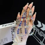 Tag Butterfly Crystal Beaded Phone Chain - Image 5