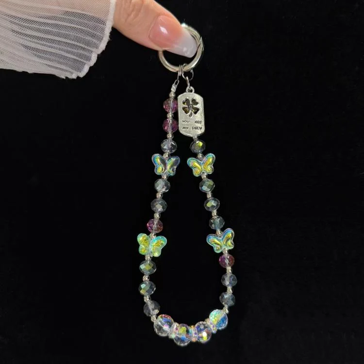 SYA0028340_B5.webp Tag Butterfly Crystal Beaded Phone Chain - Image 6