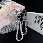 Sugar Cube Crystal Beaded Phone Chain - Image 6