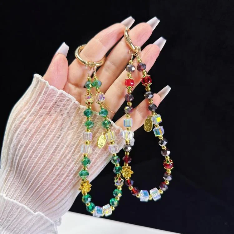 SYA0028343_B3.webp Alloy Zhaofu Crystal Beaded Phone Chain - Image 4