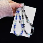 Alloy Zhaofu Crystal Beaded Phone Chain - Image 6