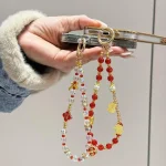 Fortune Red Crystal Phone Chain, Lucky Cat, God Of Wealth, Fu Word - Image 7