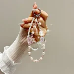 Tulip Butterfly Crystal Phone Chain