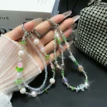 Tulip Butterfly Crystal Phone Chain - Image 2