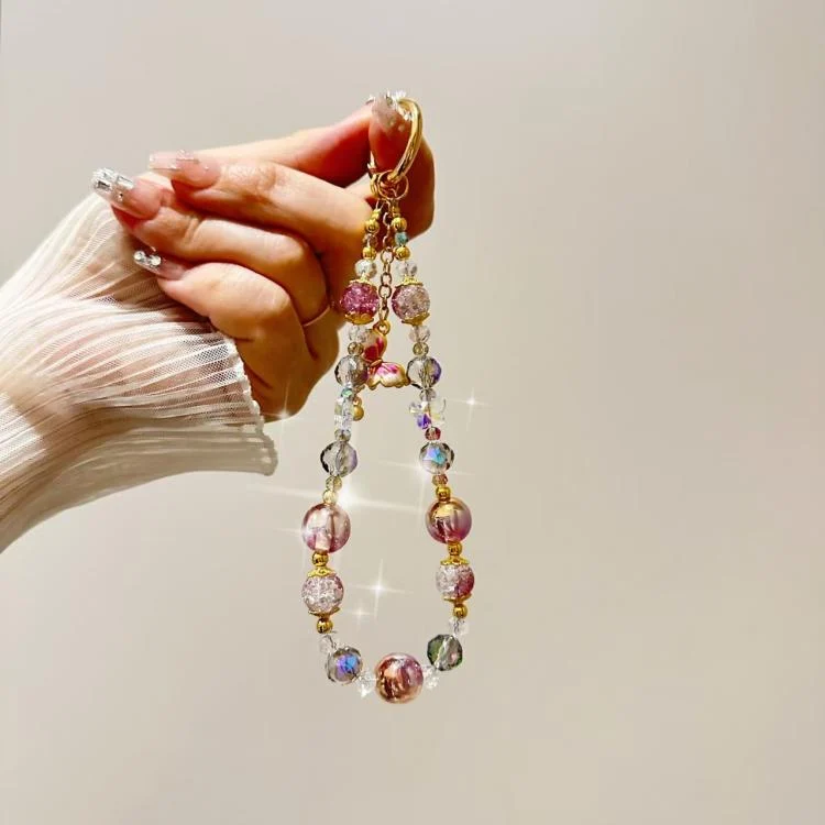 SYA0028368_B3.webp Alloy Butterfly Premium Gold Foil Bead Crystal Phone Chain - Image 4