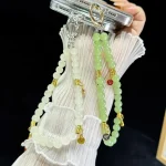 Peace And Joy Beaded Mobile Phone Chain - Image 3
