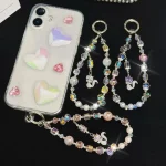 Fox Pendant Crystal Beads Mobile Phone Chain - Image 3