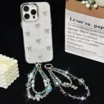 Bear Butterfly Pearl Mobile Phone Chain - Image 4
