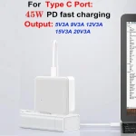 GaN PD 45W + QC3.0 USB Fully Compatible Protocol Charger for MacBook,UK Plug, UK Plug(, UK Plug - Image 3