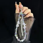 Bow Glass Pearl Mobile Phone Chain - Image 8