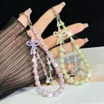 Bow Glass Pearl Mobile Phone Chain - Image 5