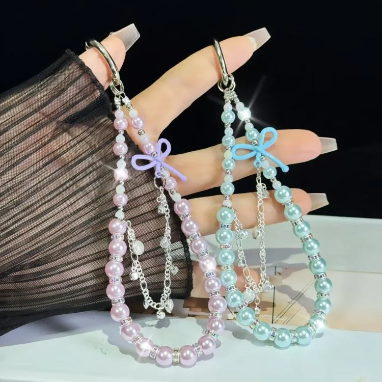 SYA0028551_B5.webp Bow Glass Pearl Mobile Phone Chain - Image 6