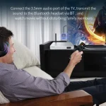 BR17 Bass Boost 2 In 1 Digital Display Bluetooth-Compatible Receiver Transmitter Audio Adapter - Image 8