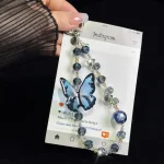 Three-Dimensional Nepalese Butterfly Mobile Phone Chain