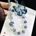 Three-Dimensional Nepalese Butterfly Mobile Phone Chain - Image 3