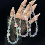 Rich Diamond Ball Crystal Mobile Phone Chain - Image 2