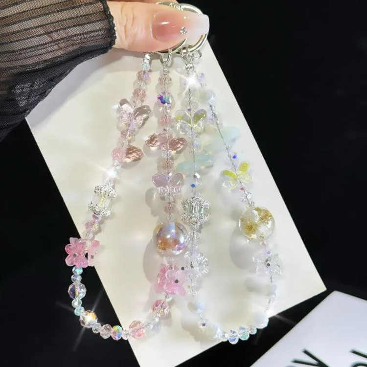 SYA0028918_B3.webp Dried Flower Beads, Butterfly Crystal, Mobile Phone Chain - Image 4